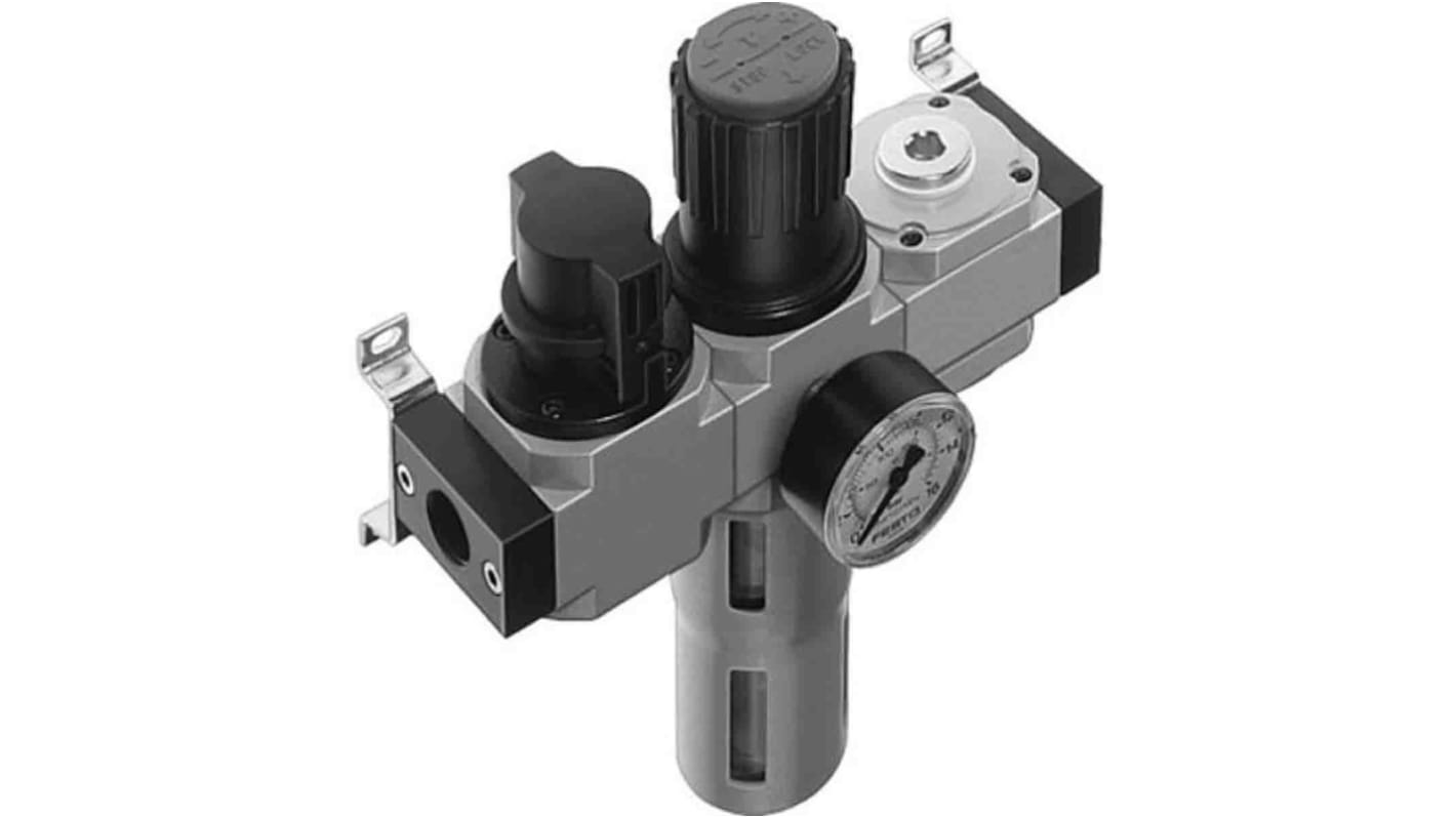 Festo 过滤减压阀, G 1/4接口, 自动排水器, 40μm过滤精度, D系列