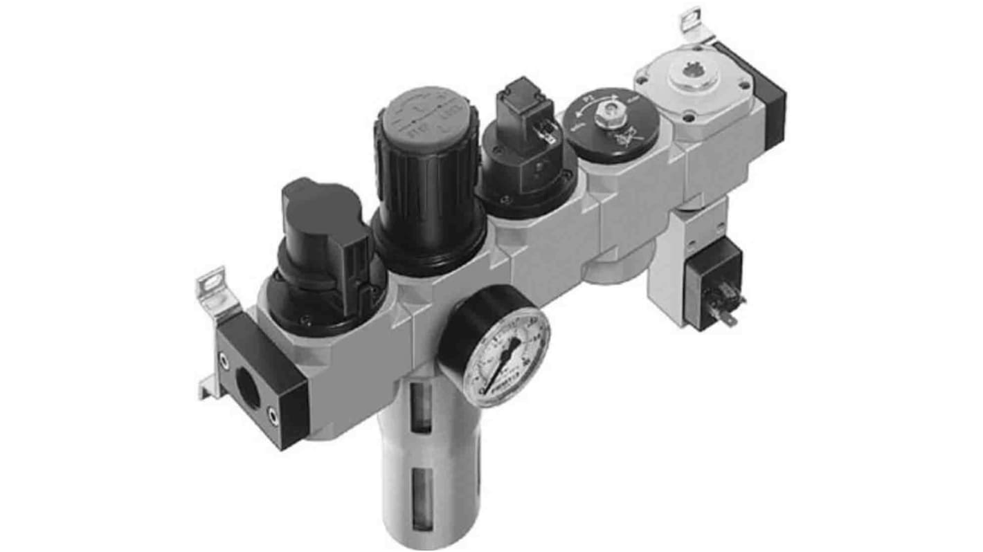 Festo D Filter Regulator, 40μm, G 3/8, Manual, 185785
