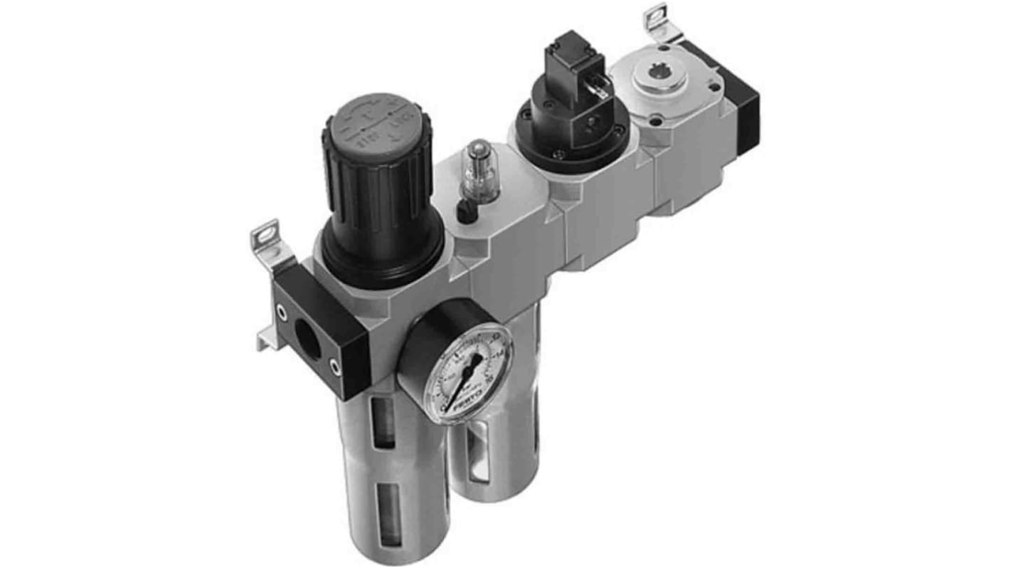 Festo D Filter Regulator, 40μm, G 1/4, Manual, 185829
