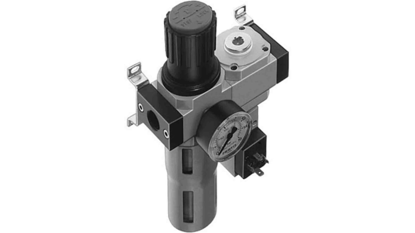 Festo D Filter Regulator, 40μm, G 1/2, Automatic, 186048