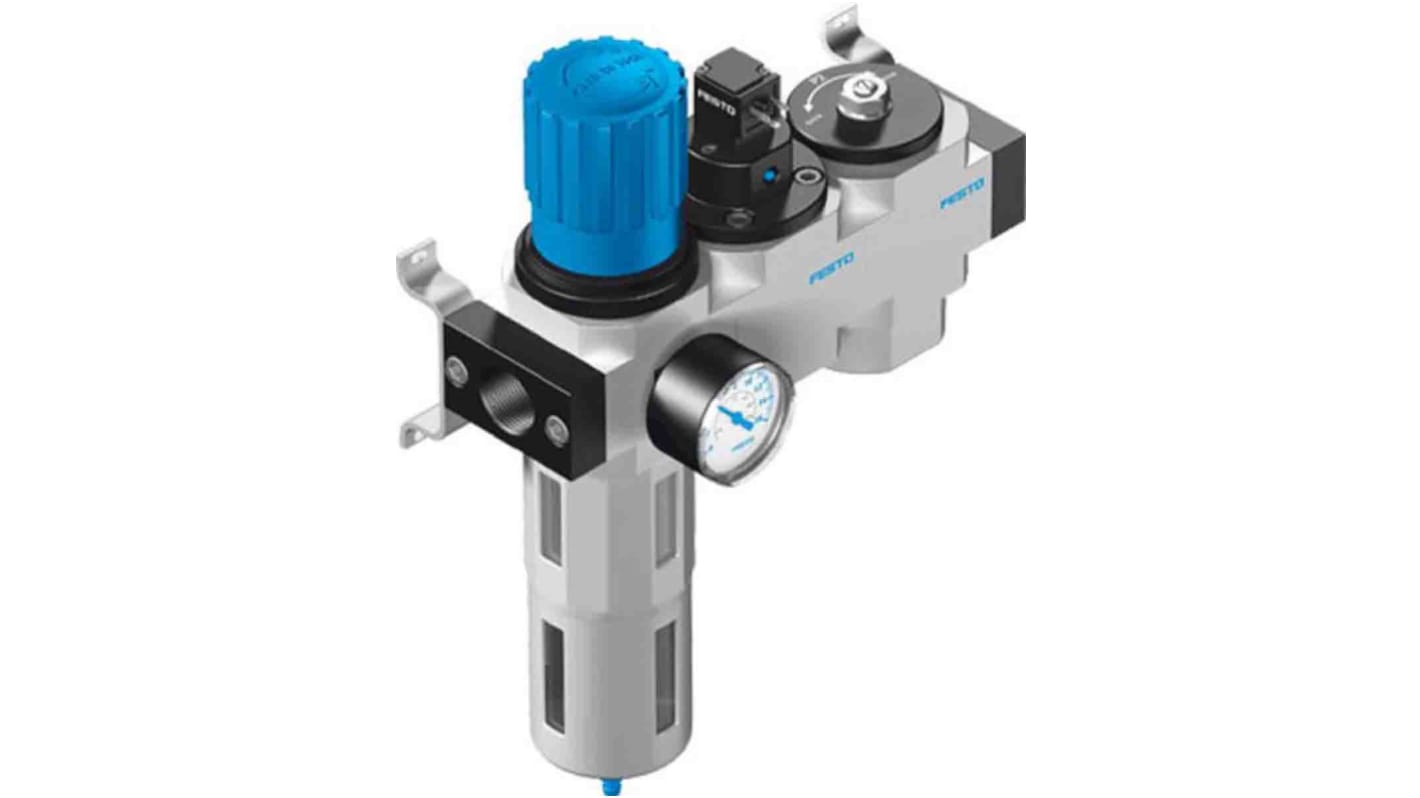 Festo D Filter Regulator, 40μm, G 1/4, Manual, 185745