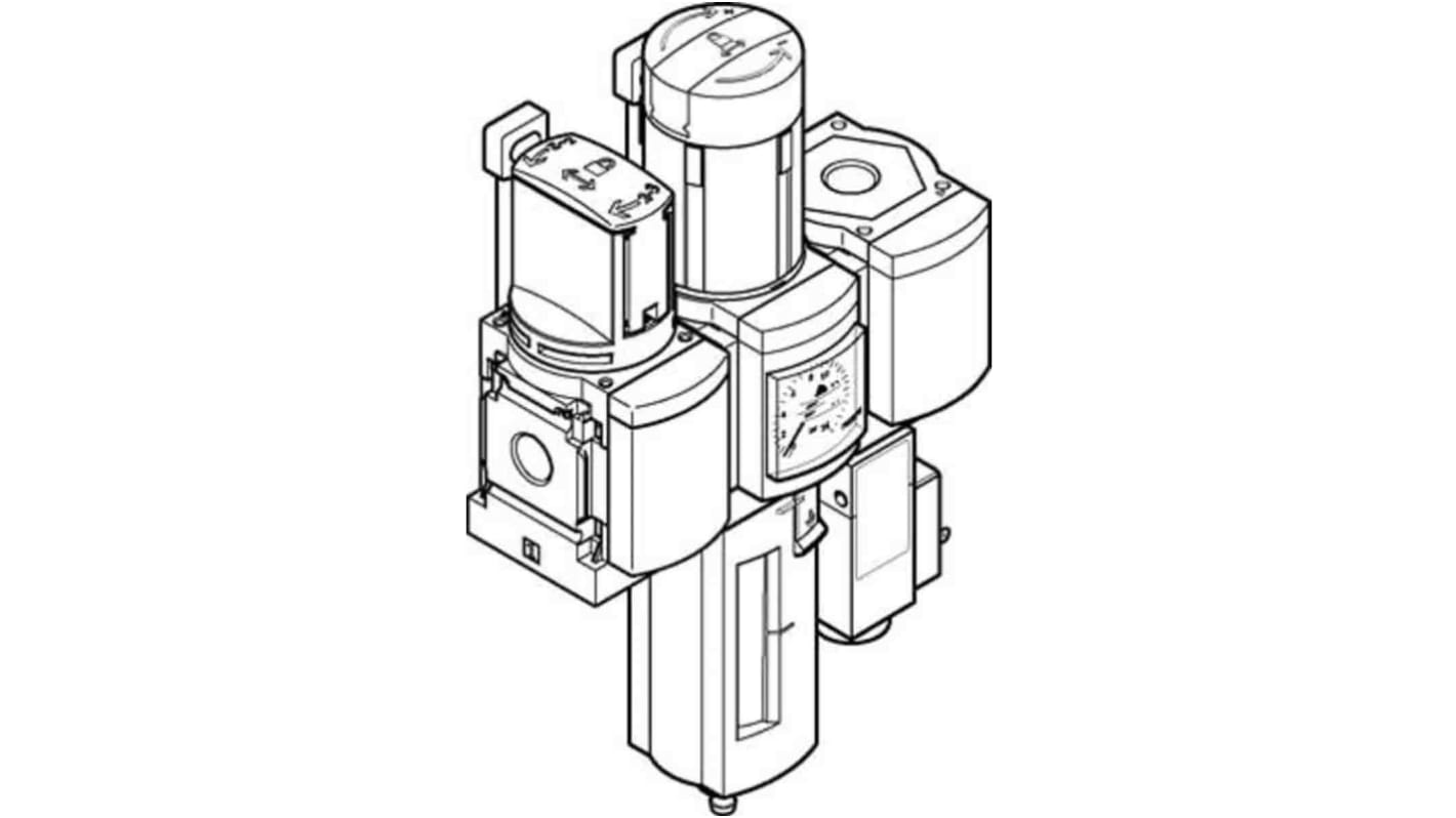 Festo MS Filter Regulator, 40μm, G 1/4, Manual, 14 bar, 542294