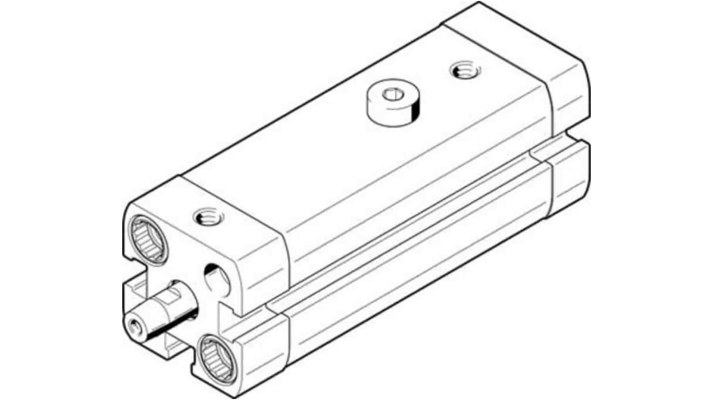 Festo Serie CLR-12-20-L-P-A Klemmzylinder, Kolben-Ø 12mm / Hub 20mm, Drehwinkel 90°, bis 10 bar