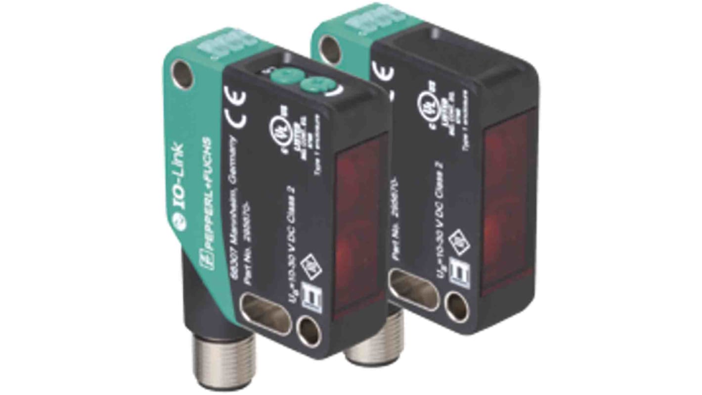 Rs-Online Sensore fotoelettrico Rettangolare Pepperl + Fuchs a fascio diretto rilevamento 40 m uscita NPN/PNP