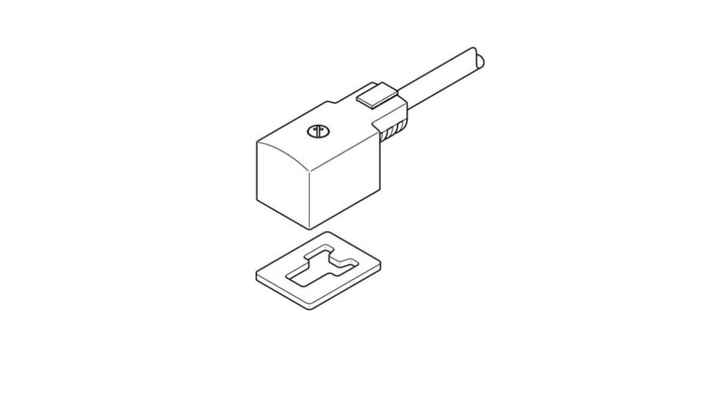 Festo dugasz csatlakozó KMV-1-24DC-5 LED Dugós csatlakozó