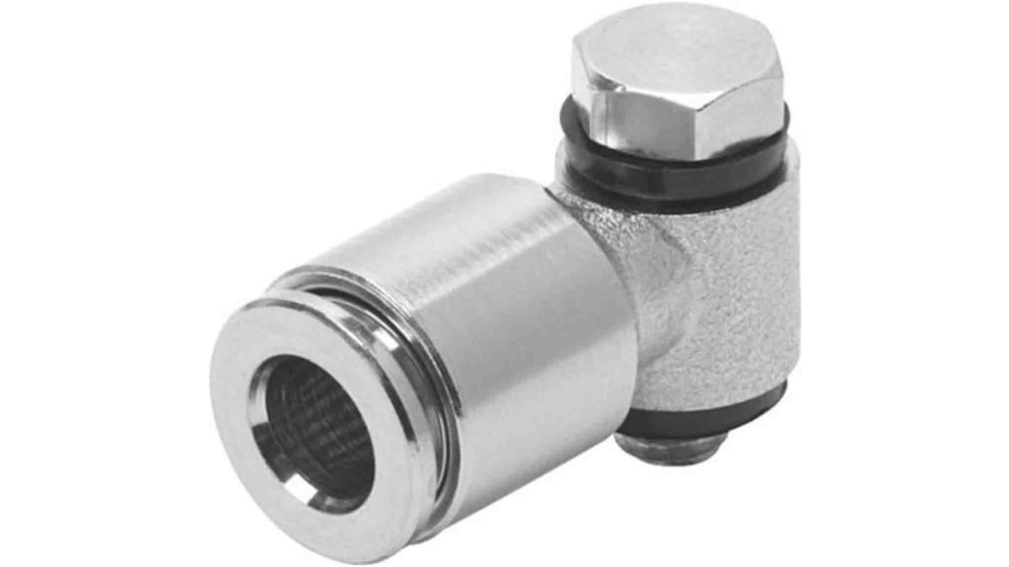 Festo 558833 G1/4 Stecker x 8-mm-Steckanschluss Winkelgewindeadapter, Gewinde-zu-Rohr