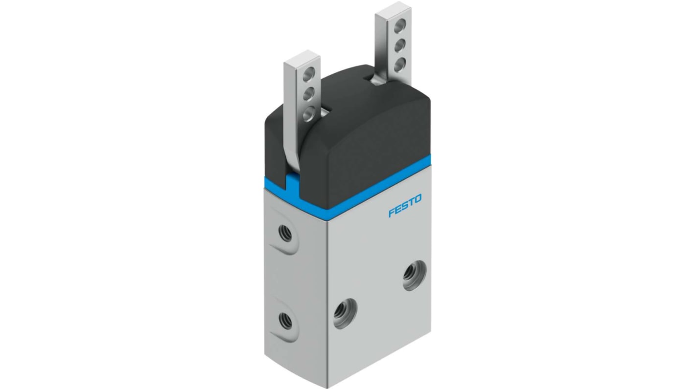Festo 2 Finger Double Action Pneumatic Gripper, DHWS-10-A, Angle Gripping Type