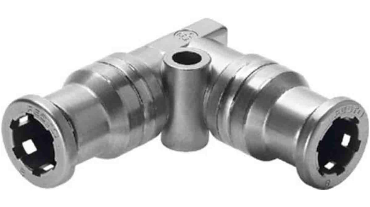 Festo CRQSL Series Elbow Tube-toTube Adaptor, Push In 4 mm to Push In 4 mm, Tube-to-Tube Connection Style, 130662