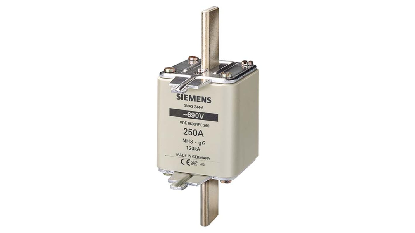 Siemens 355A Centred Tag Fuse, NH3, 690V ac