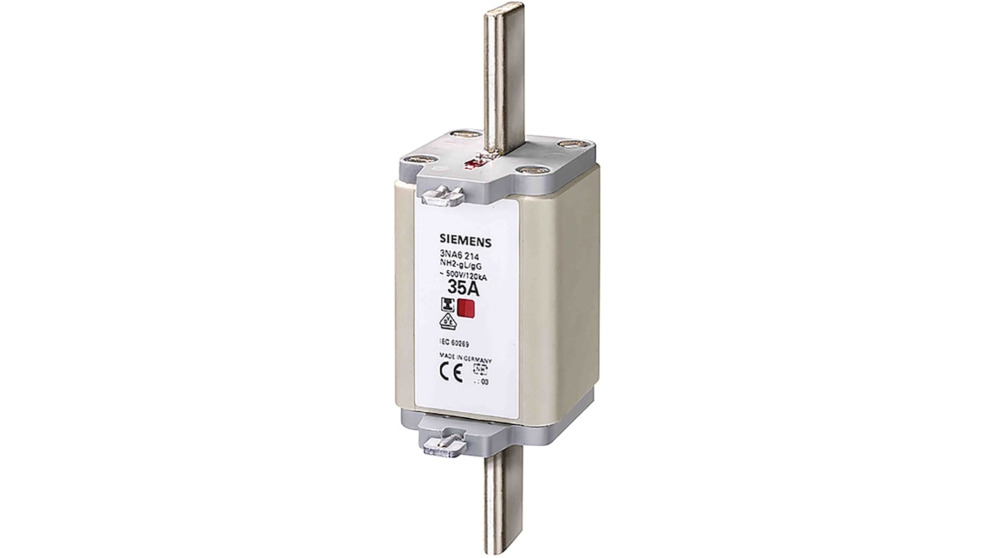 Siemens 80A Centred Tag Fuse, NH2, 500V ac