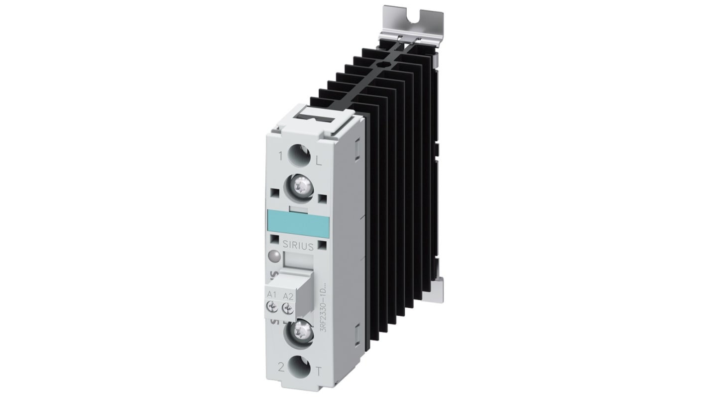 Siemens 3RF2 Series Solid State Relay, 25 A Load, DIN Rail Mount, 460 V Load