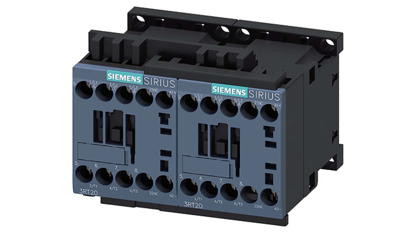 Stycznik odwrotny 24 V DC Siemens styki: 3 5,5 kW 12 A 3NO Szyna DIN Śruba 3RA2317-8XB30-1BB4