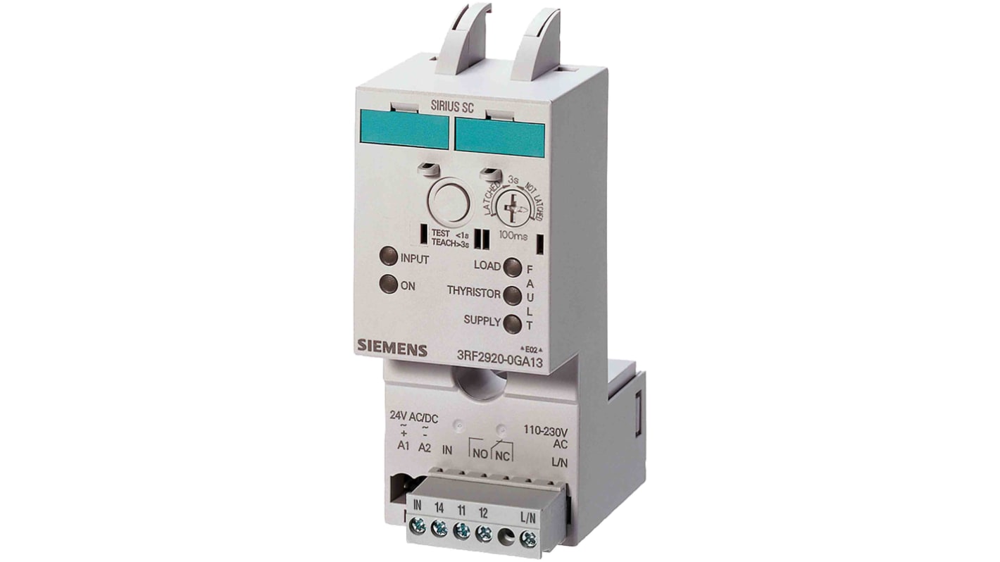 Relé de supervisión de Corriente Siemens serie 3RF2950, SPDT