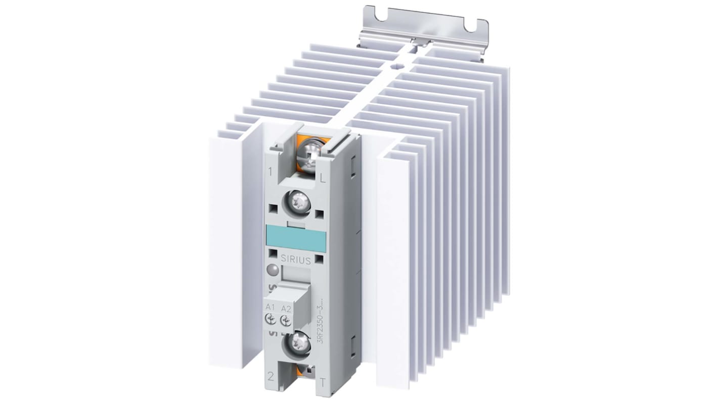 Siemens 固态继电器, 零点切换型开关, 最大负载50 A, 600 V, DIN导轨安装