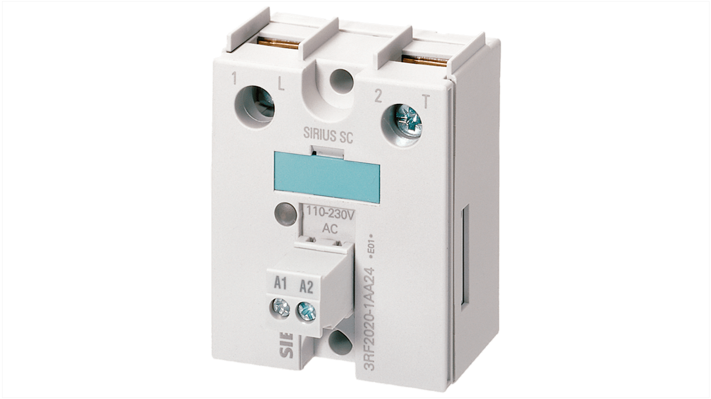 Relè a stato solido 3RF2050-1AA45, Guida DIN, 50 A, 600 V, Protettivo, SPST SIRIUS 3RF 3RF2