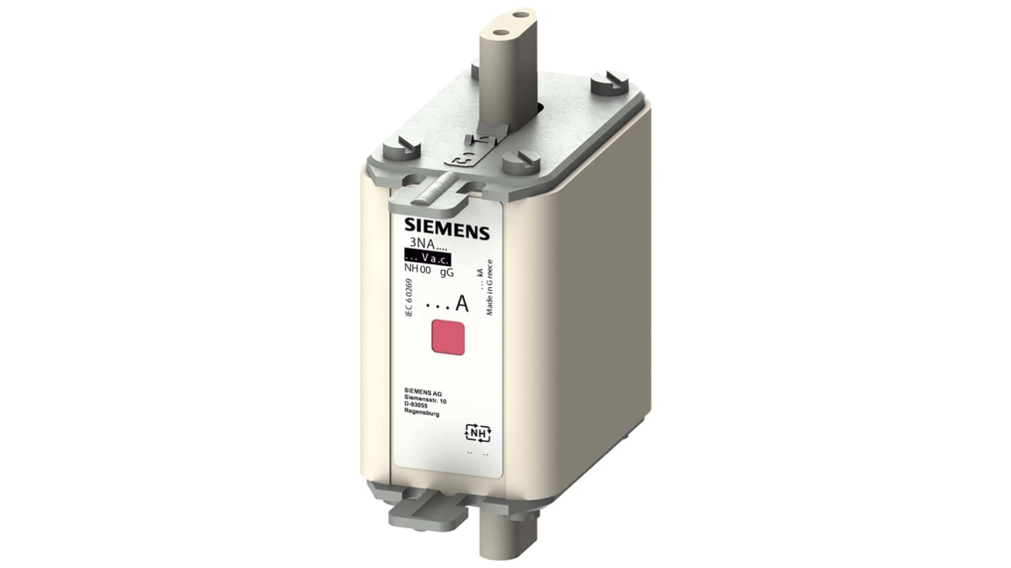 Siemens 125A Centred Tag Fuse, NH00, 500V ac