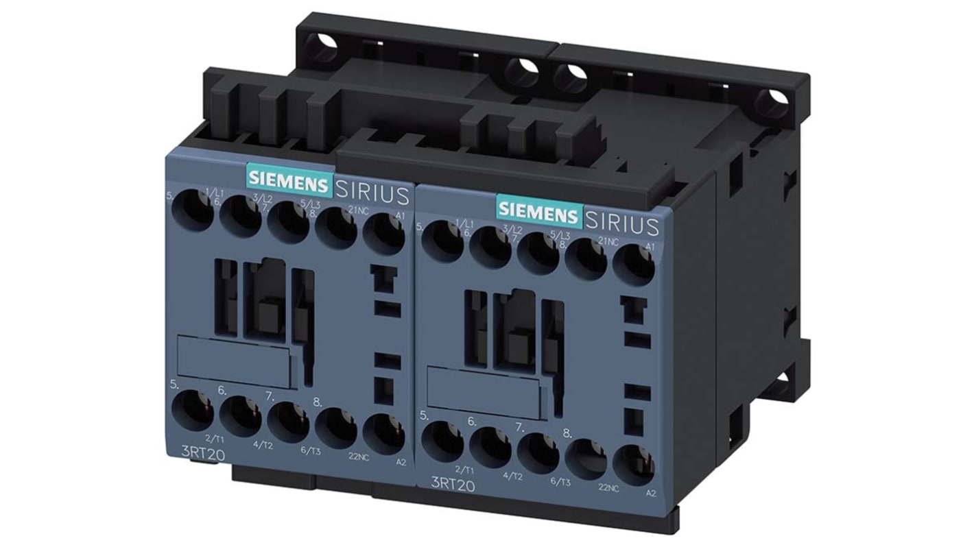 Stycznik odwrotny 230 V AC Siemens styki: 3 4 kW 9 A 3NO 3RA2316-8XB30-1AP0