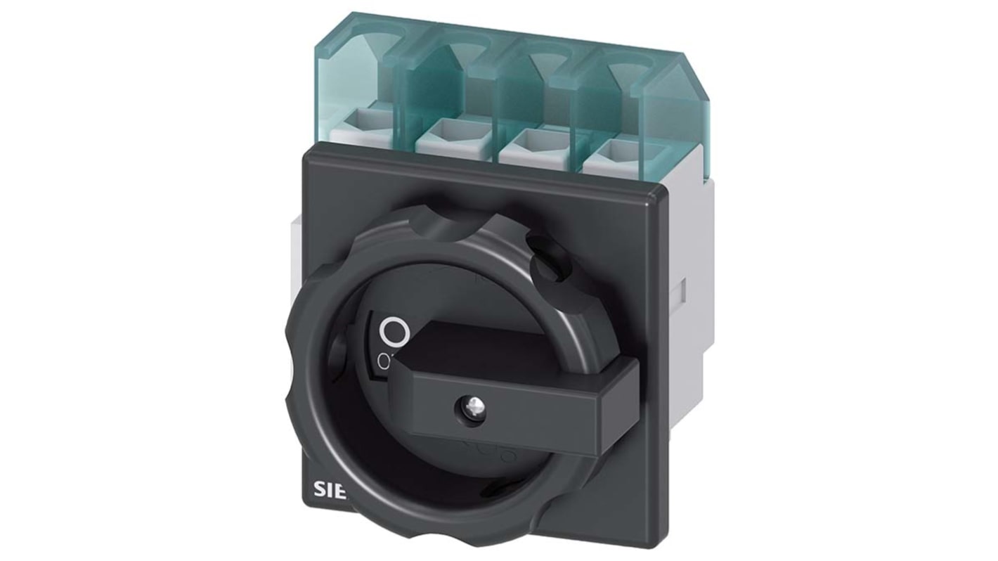 Siemens 32A隔离开关, 4P极, 前面板安装, IP65, 3LD2203-1TL51