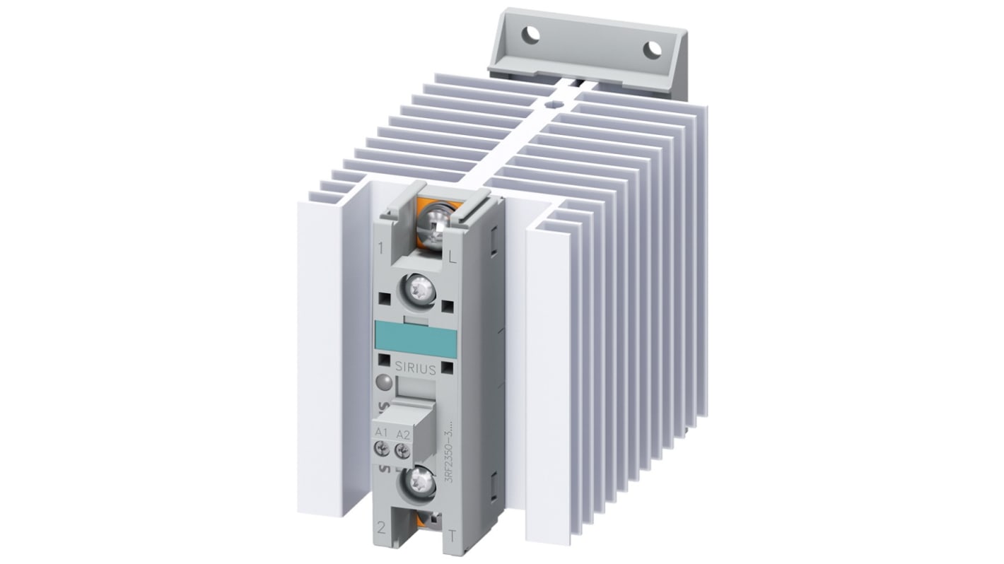 Siemens 3RF2 Series Solid State Relay, 50 A Load, DIN Rail Mount, 460 V Load