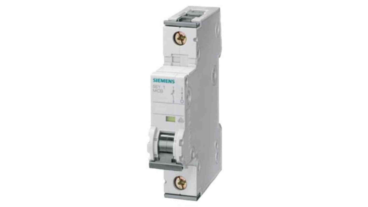 Siemens SENTRON 5SY6 MCB, 1P, 13A Curve C, 6 kA Breaking Capacity