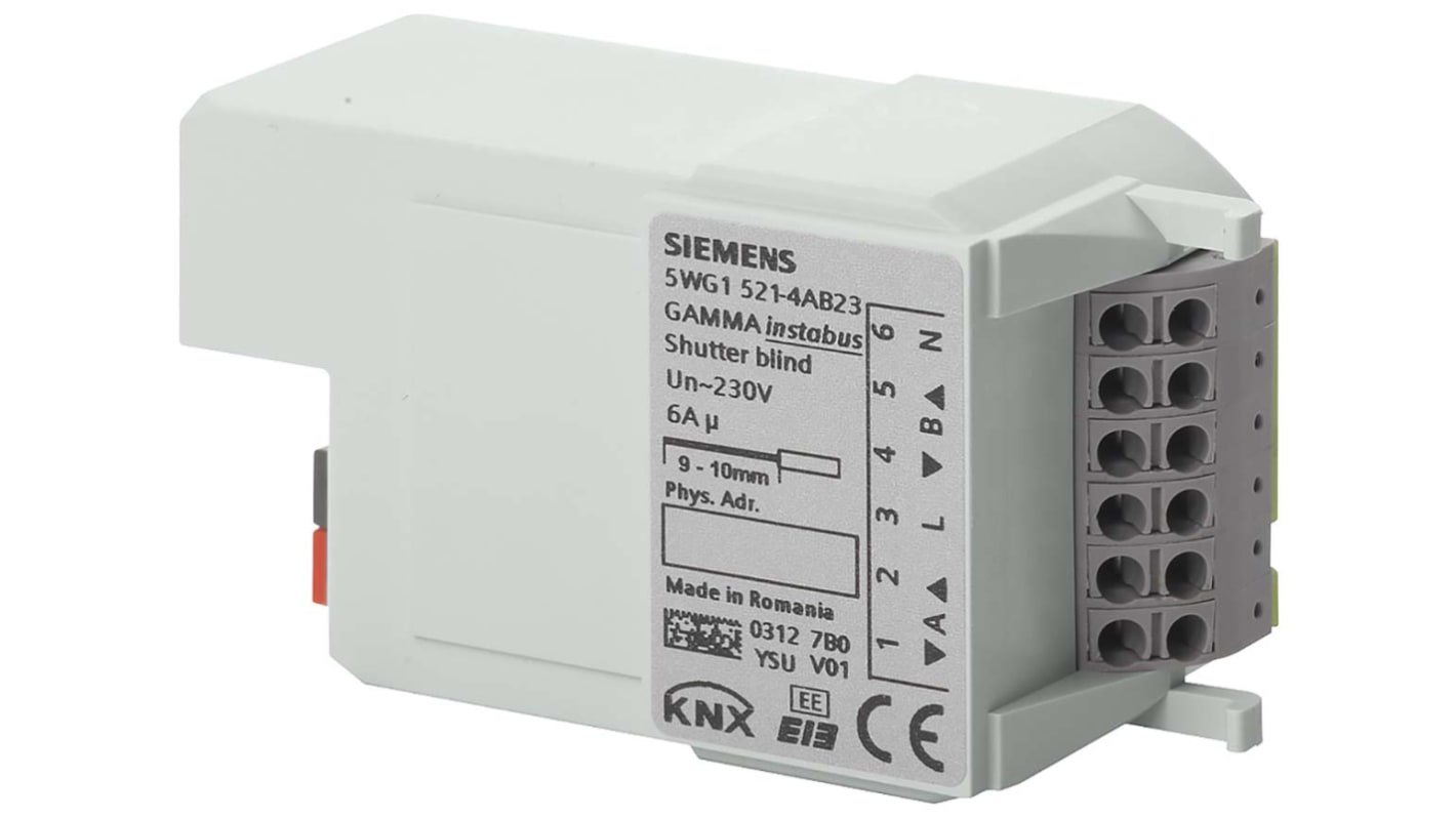 Siemens, para usar con Gamma Instabus / KNX, 0, 2 salidas tipo Digital