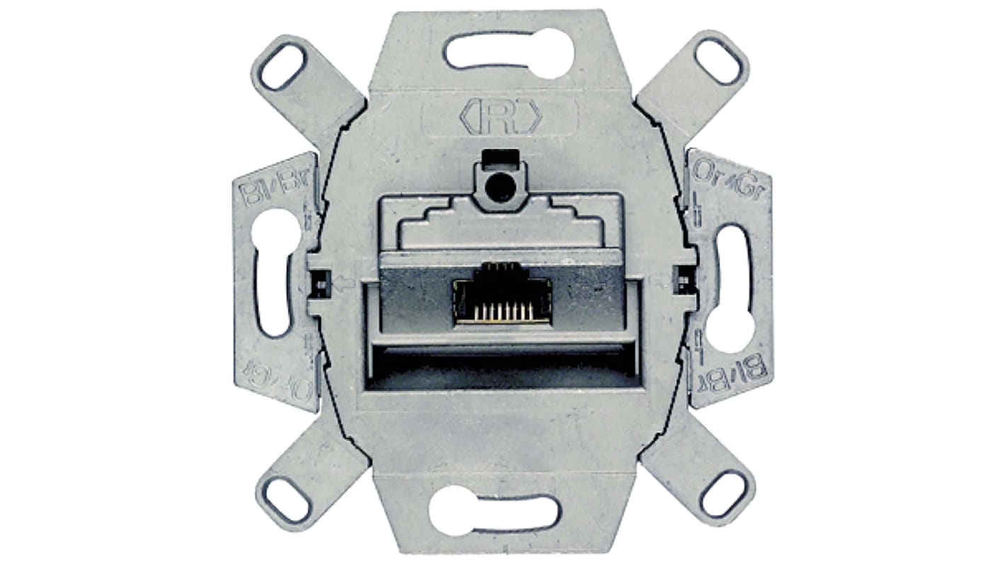 Conector RJ45 Cat6e Hembra Siemens serie 5T, de Unidad de conexión universal vías