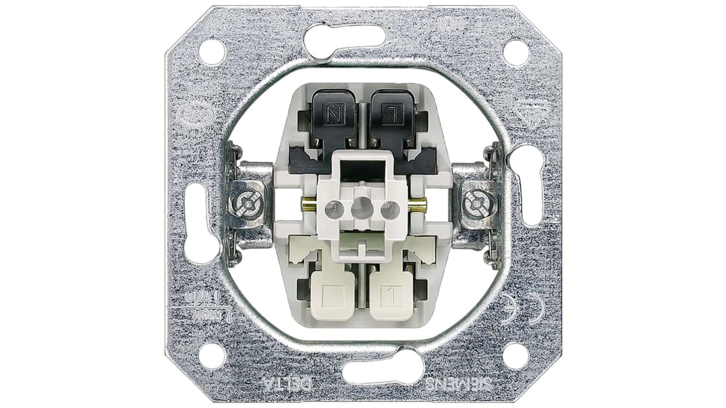 Siemens Push Button Light Switch, 1 Way, 5T