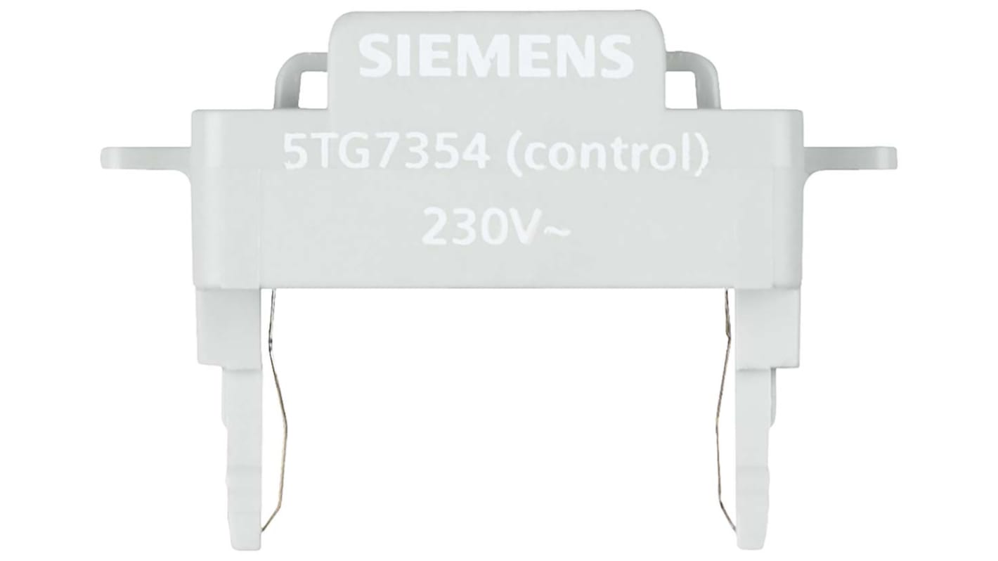 Interruttore luce Siemens serie 5T, tipo: Pulsante, 1.1mA, 230V, Colore bianco, IP20 DELTA