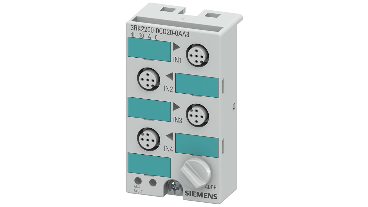 Siemens 数字输入/输出模块, 电压输入, 用于实地工作, AS-I K45系列