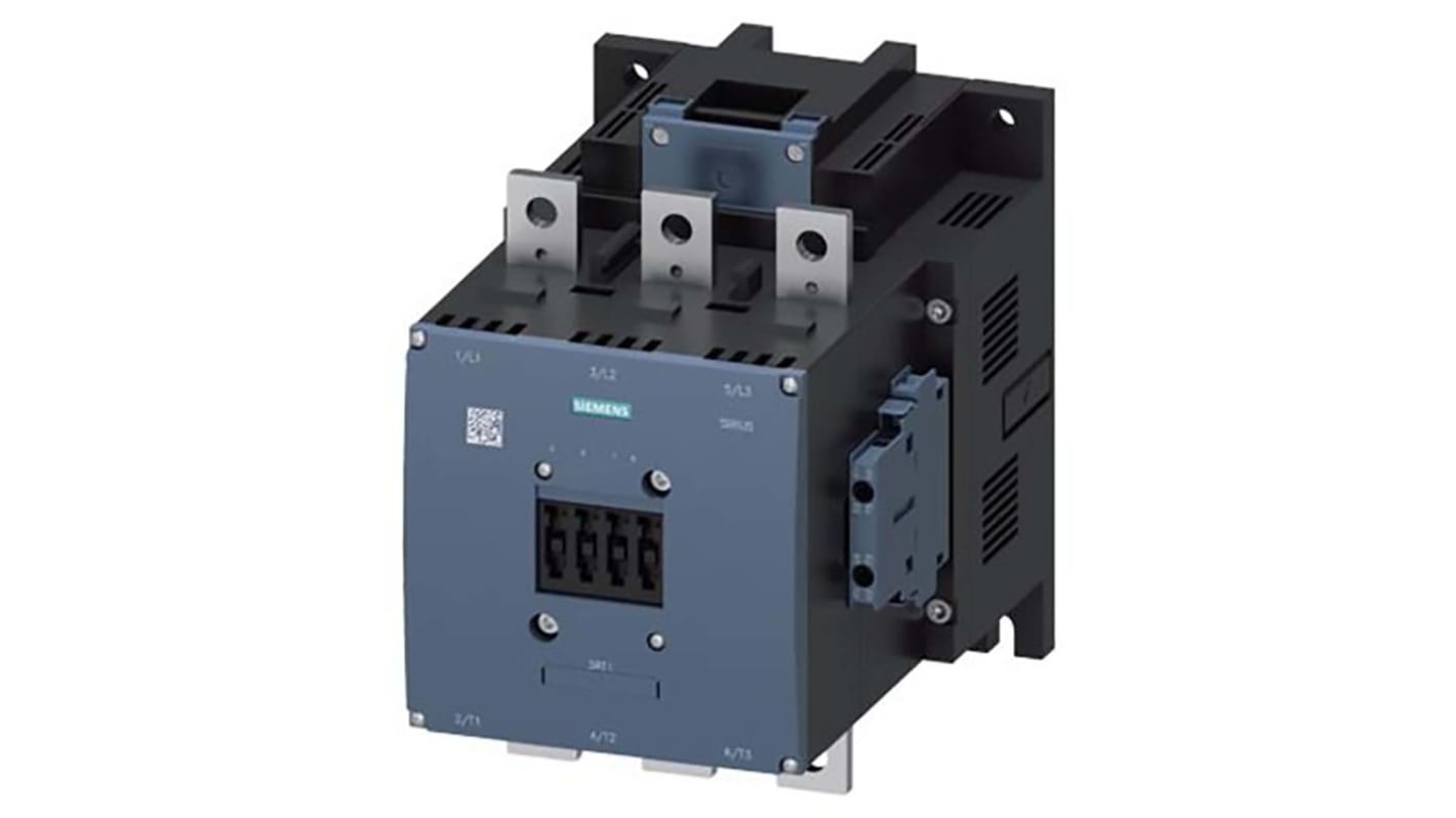 Teleinvertore Reversibile Siemens, 3 poli, 2 NO + 2 NC, 400 A, 200 kW, bobina 220 → 240 V c.a./c.c.