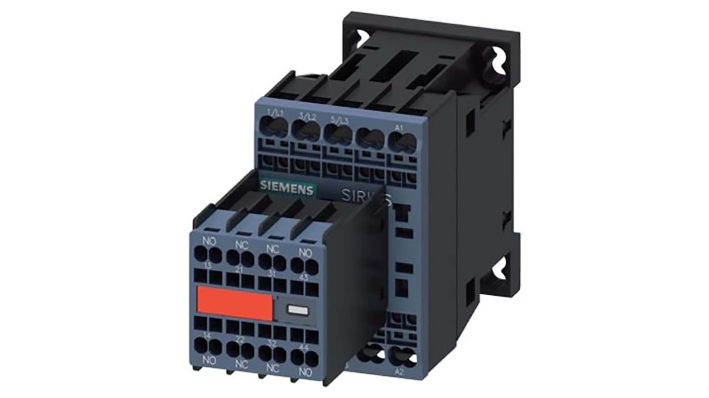 Teleinvertore Reversibile Siemens, 3 poli, 2 NO + 2 NC, 12 A, 5,5 kW, bobina 24 V c.c.