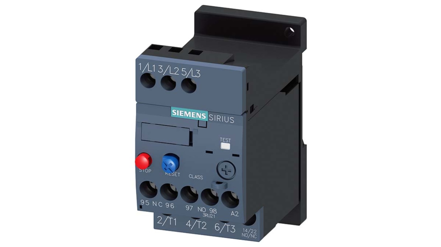 Relé de sobrecarga Siemens SIRIUS, 1 NA + 1 NC, 690 V ac