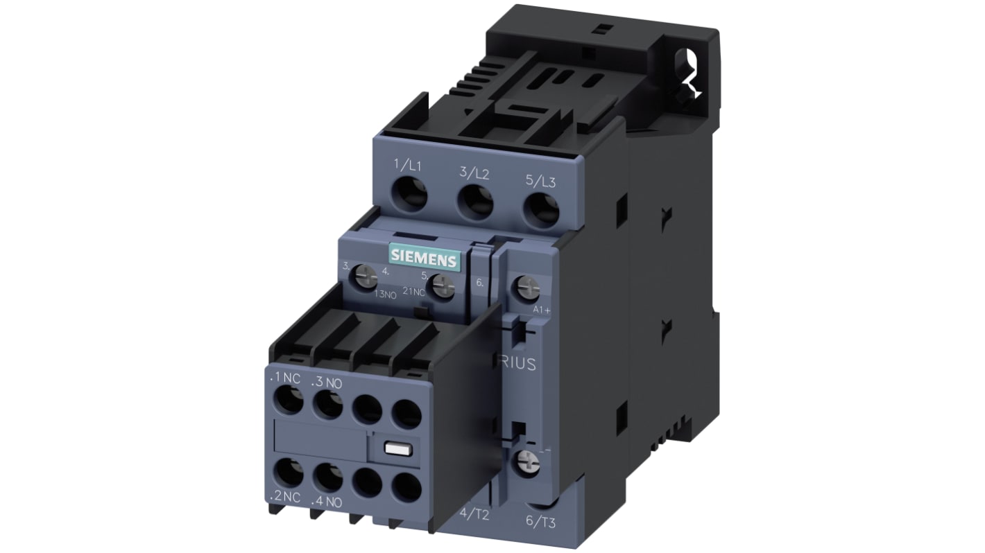 Stycznik 24 V DC Siemens styki: 3 7,5 kW 17 A 2NO + 2NC 3RT2025-1BB44