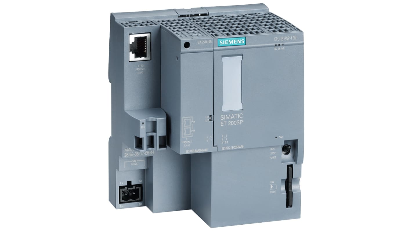 Siemens SIMATIC DP Series PLC CPU for Use with ET 200SP, 24 V dc Supply, 20-Input