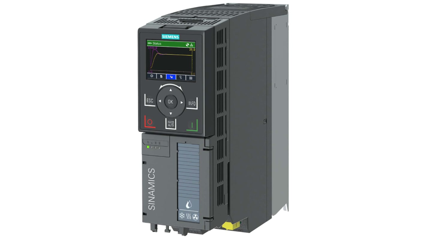 Siemens Converter, 1.1 kW, 480 V ac, 2.8 A, SINAMICS G120X Series