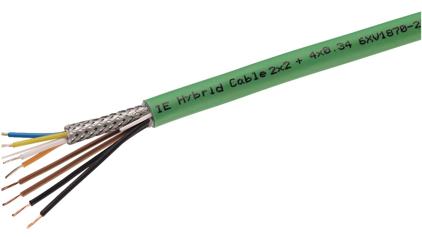 Siemens 6XV18 Series for Use with Ethernet Hybrid Cable for Transfer of Data and Power