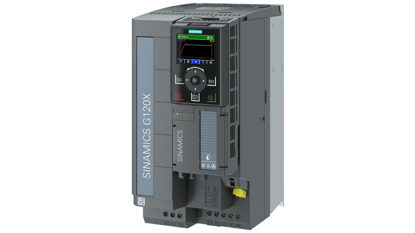 Siemens SINAMICS G120X Frequenzumrichter 15 kW 480 V ac / 29,5 A für SINAMICS G120X