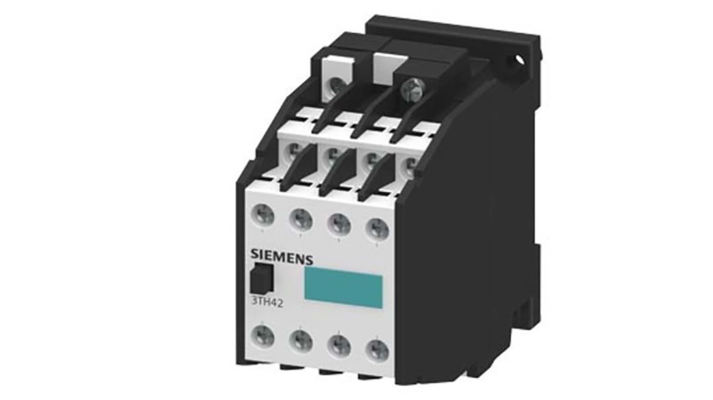 Siemens SIRIUS 3TH4 Contactor Relay, 24 V ac, 29 V ac Coil, 8-Pole, 10 A, 6NO + 2NC