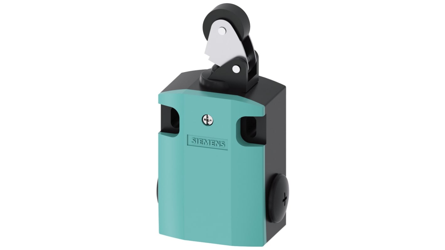 Siemens 3SE5 Series Roller Limit Switch, 2NC/1NO, IP66, IP67, Metal Housing, 400V ac Max, 6A Max