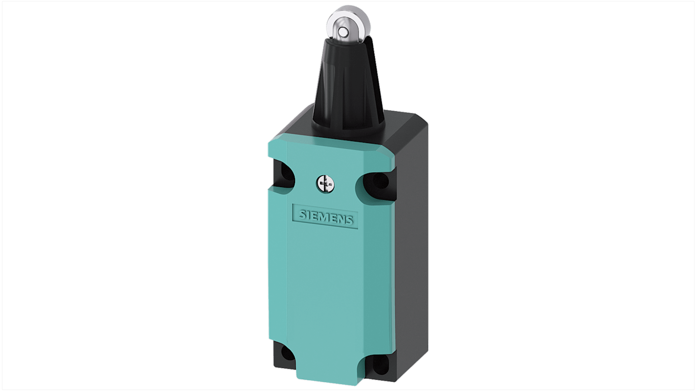 Interruttore di fine corsa Siemens, Tasto a rotella, 1NC/1NA, 400V, 6A, IP66, IP67