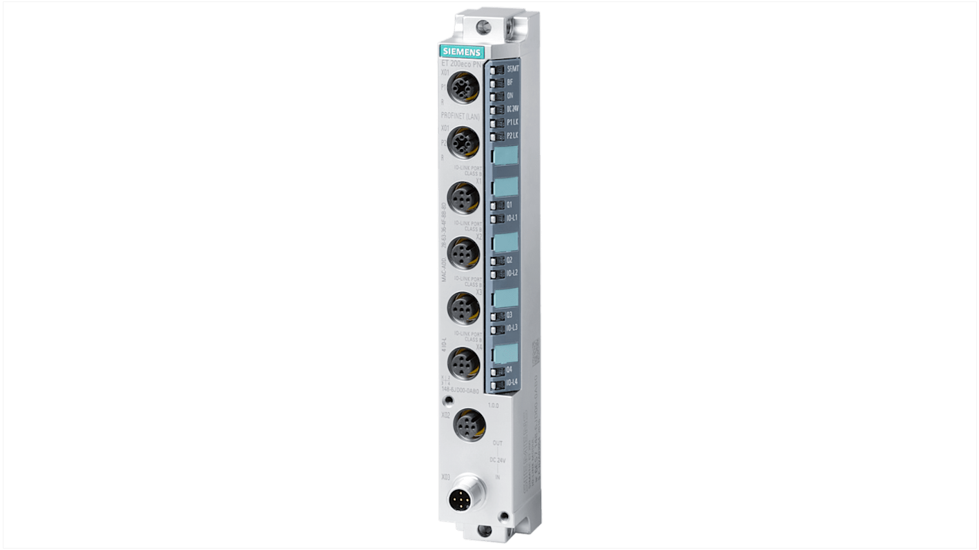 Scatola sensore Siemens, 4 porte, connettore M12, Ethernet