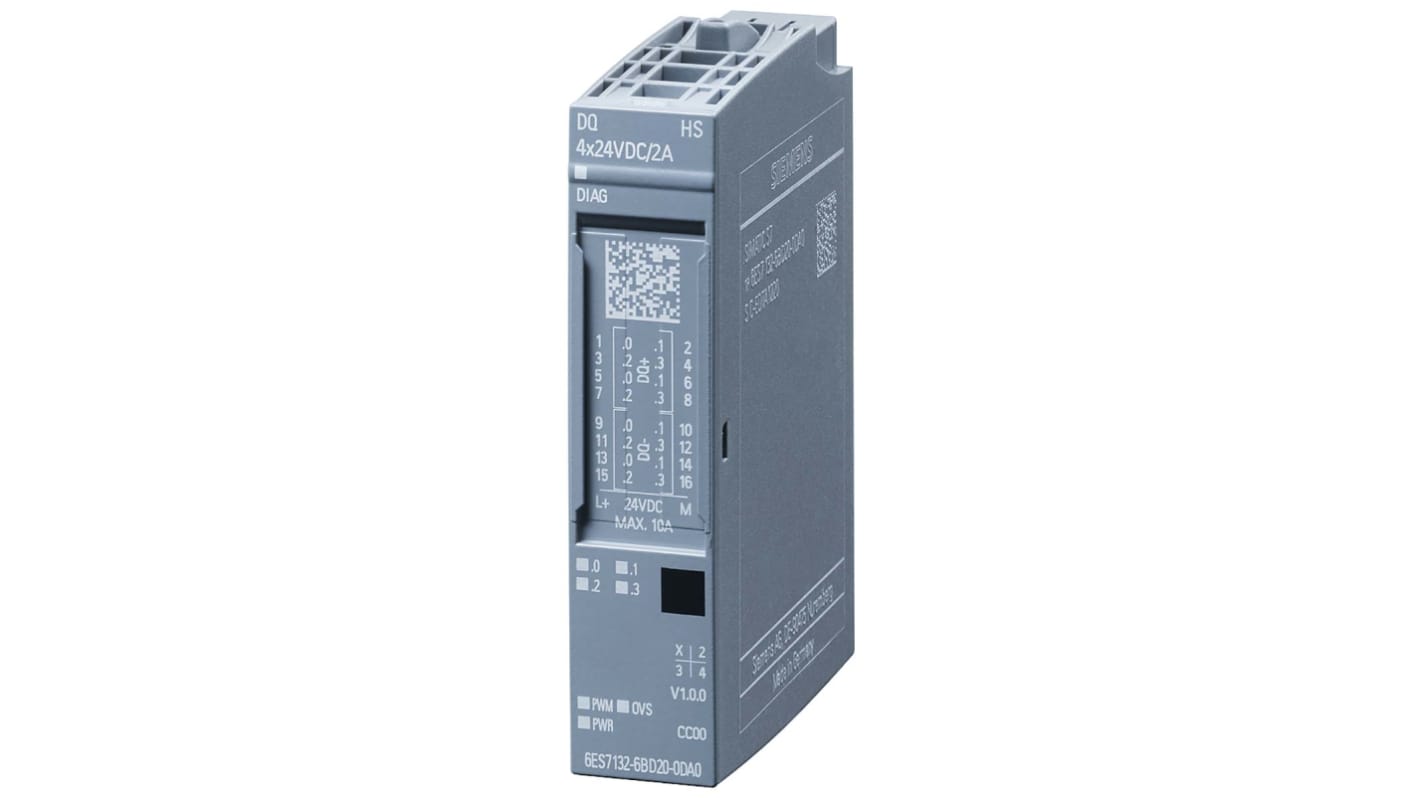 Moduł PLC We/Wy Siemens Moduł PLC We/Wy Cyfrowe 6ES7132-6BD20-0DA0 73 x 15 x 58 mm