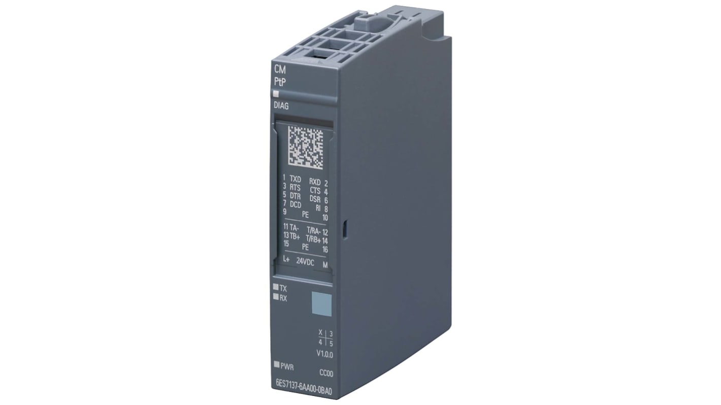 Moduł komunikacyjny Siemens Moduł komunikacyjny RS232, RS422, RS485 6ES7137-6AA01-0BA0 73 x 15 x 58 mm