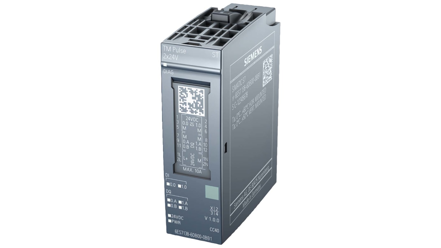 Módulo de expansión de autómata programable Siemens, para usar con ET 200S, 2 entradas tipo Digital, 2 salidas tipo