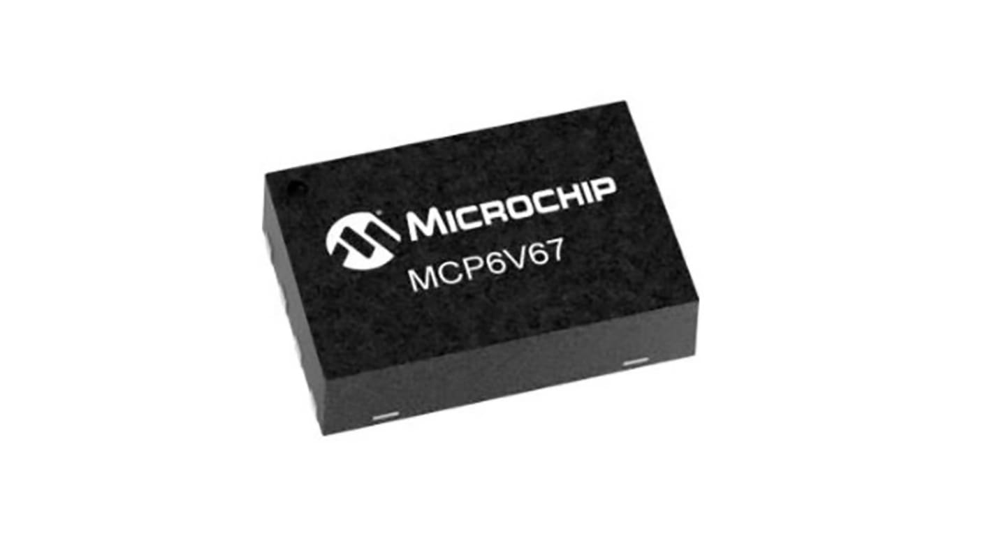 Amplificador operacional MCP6V67-E/MS Amplificador de funcionamiento, 1,8 V 1MHZ MSOP, 8 pines 1 MHz, Salida Raíl a Raíl