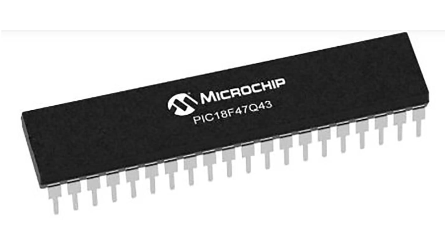 Microchip PIC18单片机, PIC内核, 40针, PDIP, 最大32MHz, 128 kB 闪存, 8.192 kB RAM
