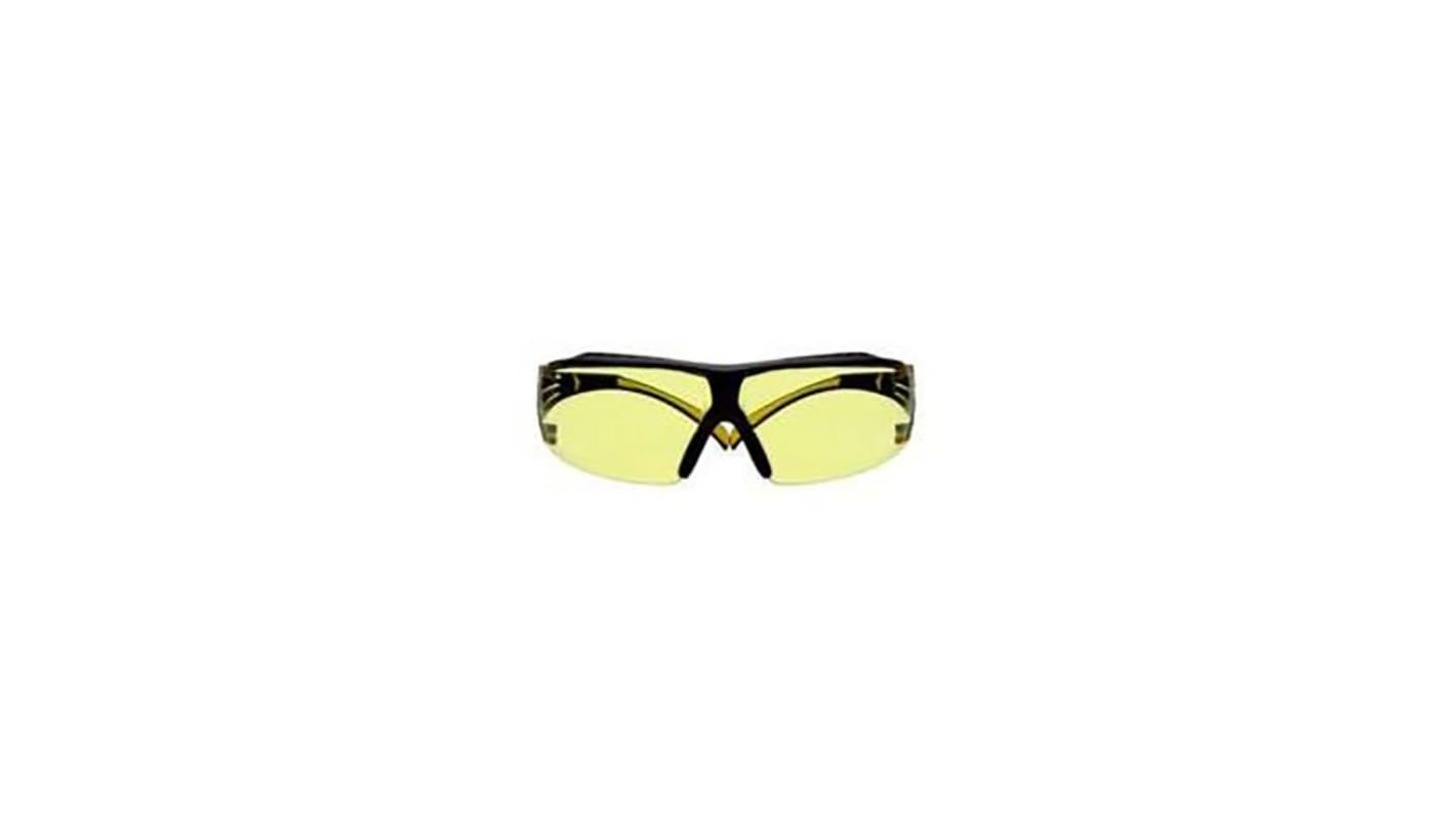 3M SecureFit Anti-Mist Safety Glasses, Amber PC Lens
