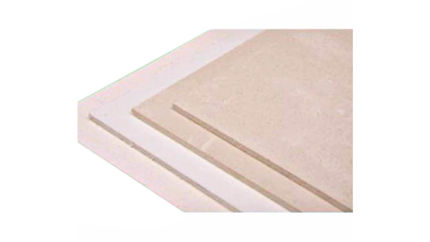 RS PRO Flame Retardant Non-Ceramic Millboard Thermal Insulating Sheet, 1m x 1m x 10mm
