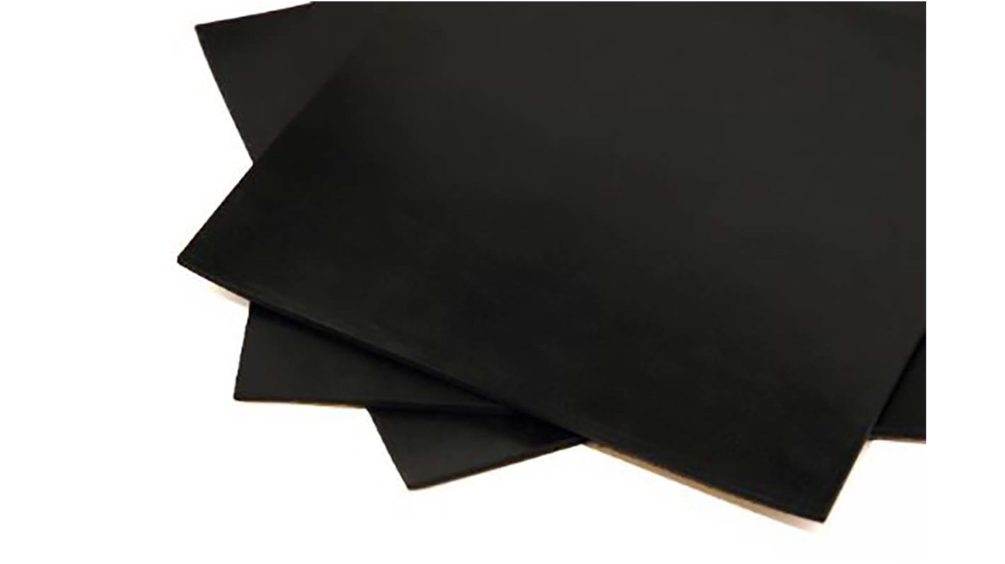 RS PRO Black Nitrile Rubber Sheet, 1.4m x 1m x 3mm