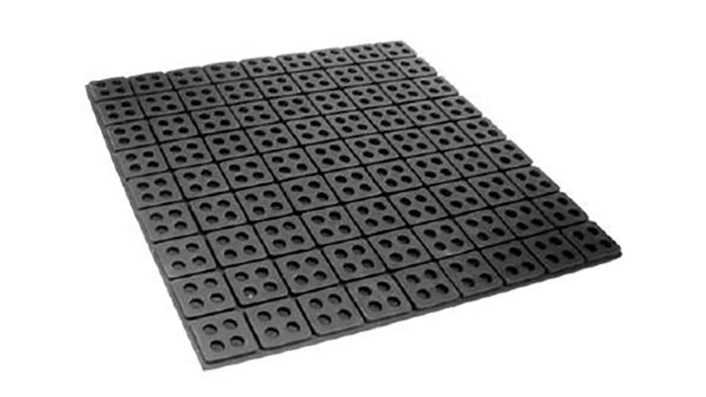 RS PRO 457mm Anti-Vibration Pad Rubber +100°C -50°C 457 x 457mm 19mm